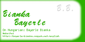 bianka bayerle business card
